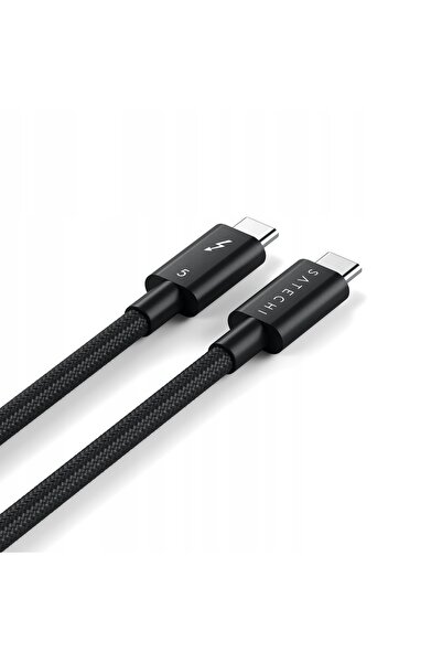 Satechi Cablu Thunderbolt 5 Pro 80Gbps 240W USB-C 1m - Negru