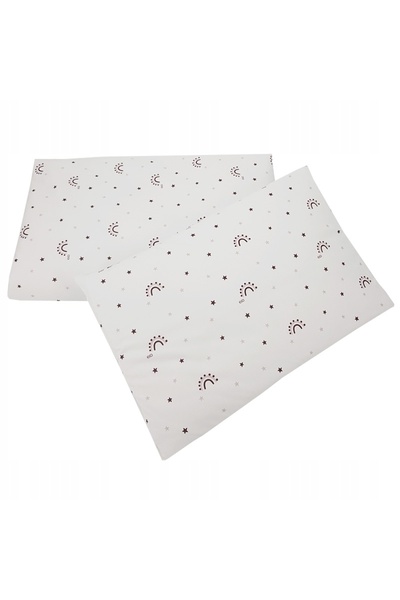 NO BRAND Lenjerie de pat din bumbac pentru copii, 2 piese. 120x90 Curcubeu Eco