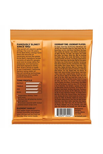 NO BRAND Corzi de chitară electrică Ernie Ball 3222 Slinky Nickel 9-46 3 seturi