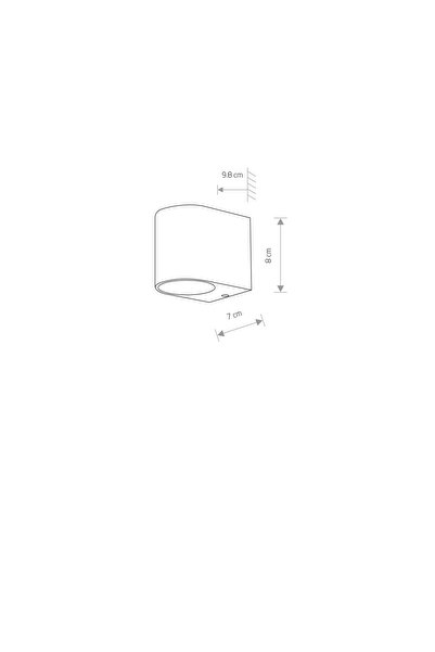 NO BRAND Aplică de perete Nowodvorski gri GU10 10 W