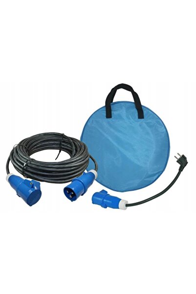 Haba Cablu prelungitor pentru rulotă 25m 3x1.5mm² + adaptor în cutie