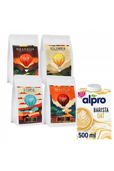 NO BRAND TRIP Boabe de cafea Nicaragua, Columbia, Etiopia, Brazilia Set 4x250g