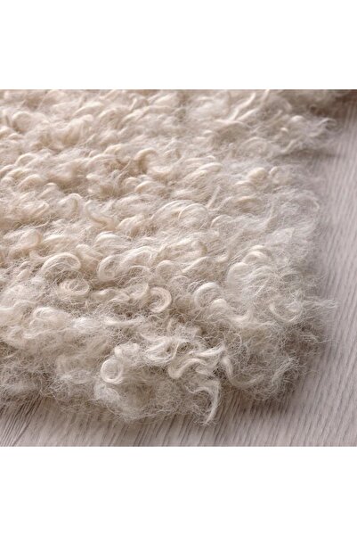NO BRAND IKEA SVINDINGE covor shaggy bej 55x85cm blană