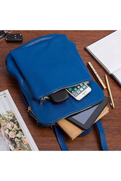 NO BRAND Rucsac de piele pentru femei, geantă 2 în 1, elegant, format A4, ita...