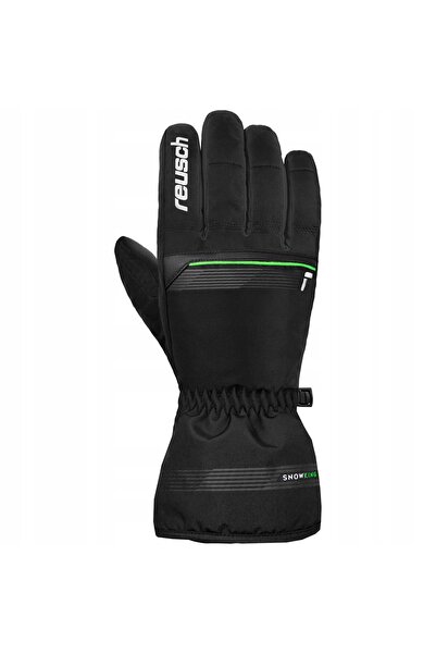 Reusch Mănuși de iarnă SNOW KING negru verde neon 9,5 L/XL