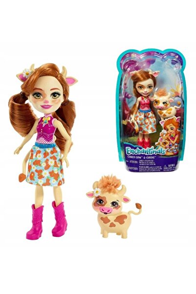 Enchantimals PĂPUȘĂ CU ANIMĂL CALY CAILEY VACĂ FXM77