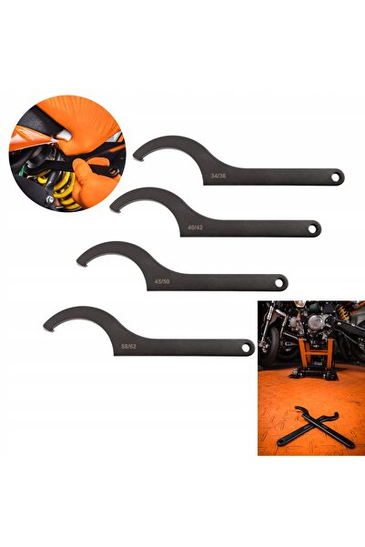 NEO Tools Set de chei cu cârlig 34-62mm 4 bucăți