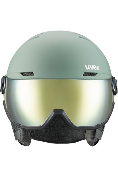 Uvex Vizor cască Wanted Verde Oxidat Z oglindă aurie 54-58cm M