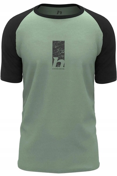 NO BRAND Tricou din lână merino Hannah Taregan - antracit/lily pad, mărimea M