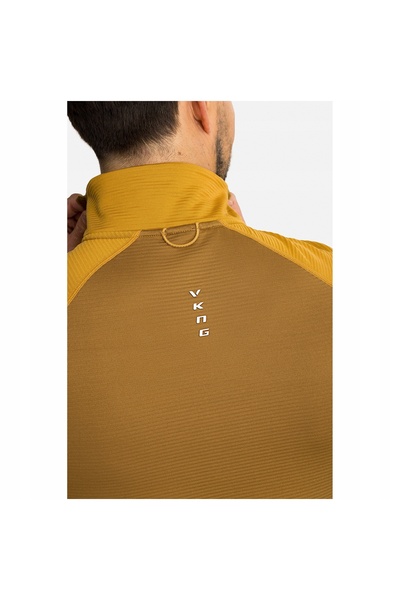 Viking Bluză cu fermoar Birger - maro deschis/galben S