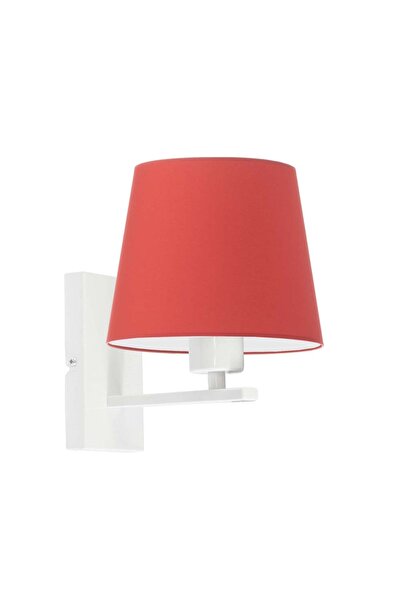 NO BRAND Aplică de perete cu abajur roșu, LED E27, modernă și elegantă