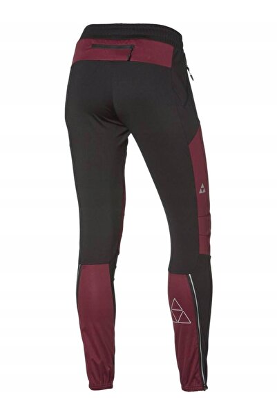 Fischer Pantaloni Asarna Softshell XC de schi și alergare pentru femei, bordo, S