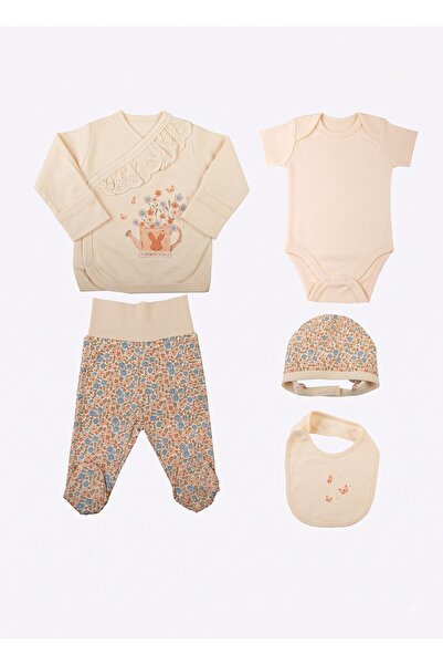 kitikate Organic Secret Bunny 5-Piece Hospital Discharge Set Natural