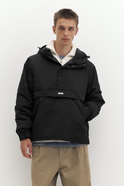 Pull & Bear Kapüşonlu kanguru ceket