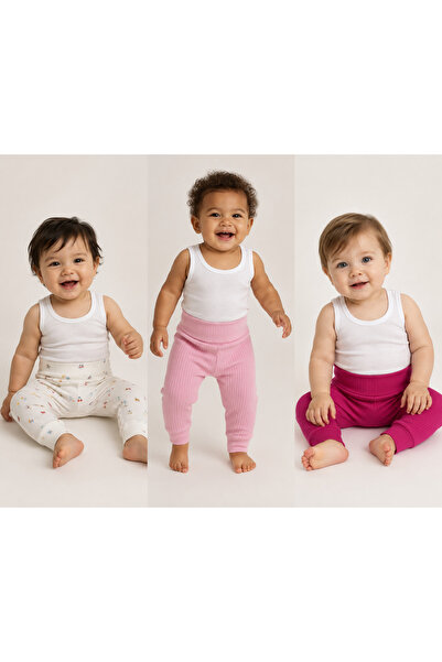 Tiffany Baby Butterfly Theme 3-Piece Baby Girl Bottom Set Without Booties 48006