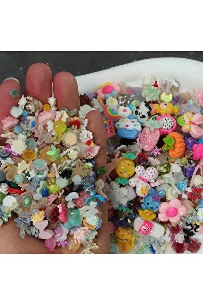 Choice 50g 50g Mixed Cartoon Resin Charms Animal Flower Food Flat Cabochons D...