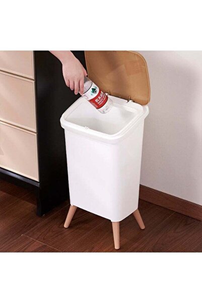 DubaiGallery Multifunctional 12L Pedal Garbage Bin with Decorative Cushion Lid