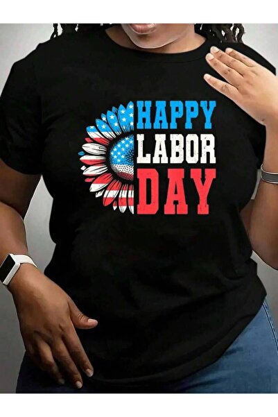 NOURAM Sunflower Happy Patriotic Labor Day Men Women Cruise Vacation Trip Bla...