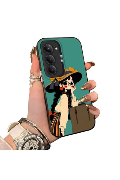 Hontinga حافظة هاتف Redmi 15 5G متوافقة مع الحواف السيليكونية الصلبة وغطاء خل...
