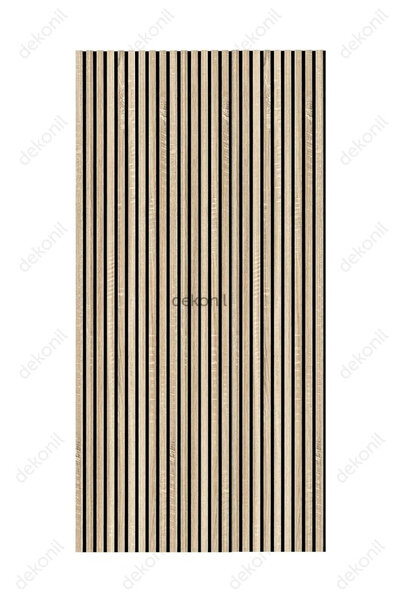 Dekonil Mdf Ahşap Keçeli Akustik Duvar Paneli 100x275 cm - Sonoma