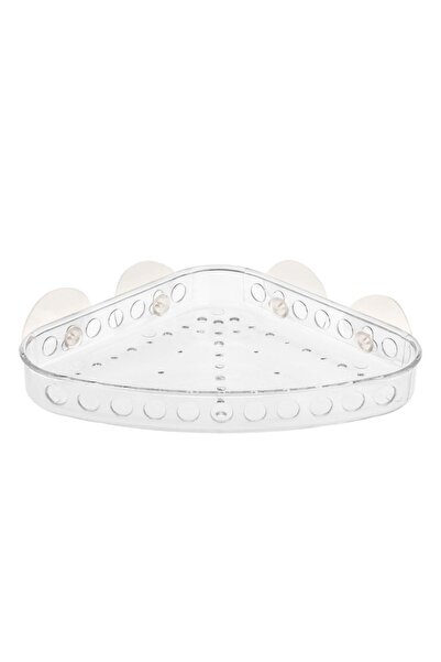 Zâna Casei Etajeră de baie de colț din acril transparent 22.6x17x2.9cm