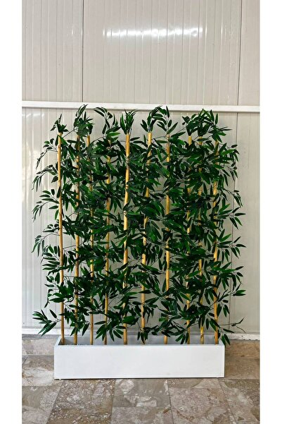 ERHAN FLOWERS Bambu Seperatör 100 cm Saksılı Yapay Bambu premium 150 cm 32-34...