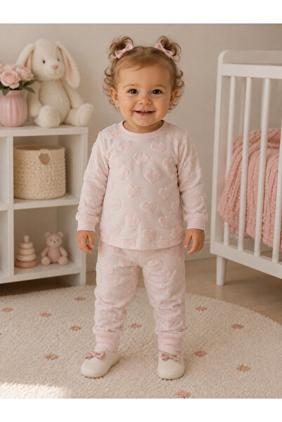Tiffany Baby Puffy Love Theme Baby Girl Pajama Set 31012