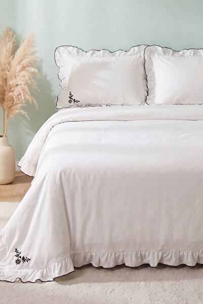 Rivaİstanbul Casablanca 100% Cotton Double Duvet Cover Set – 4 Pieces