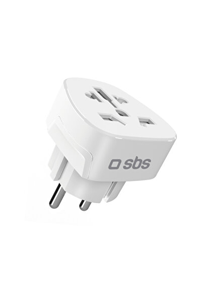 SBS Adaptor universal de încărcare AC, Ștecher german (DE), Alb, Încărcare ra...