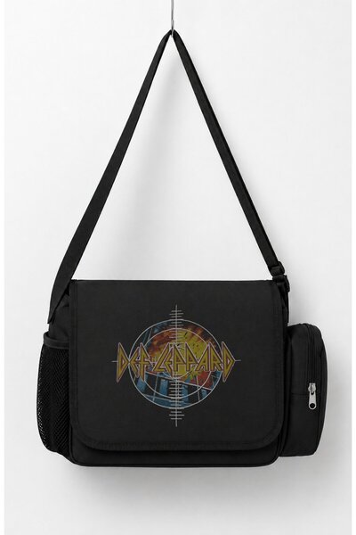Fuddy Moda Unisex Rock Band Def Leppard Printed Messenger Bag