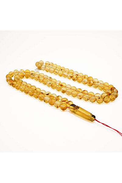 Generic Brand Baltic Amber Rosary with Inclusions – 99 Beads 9mm Round Prayer...