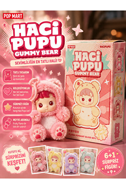 HEDİYEVİM HACI PUPU Gummy Bear Serisi Vinil Pelüş