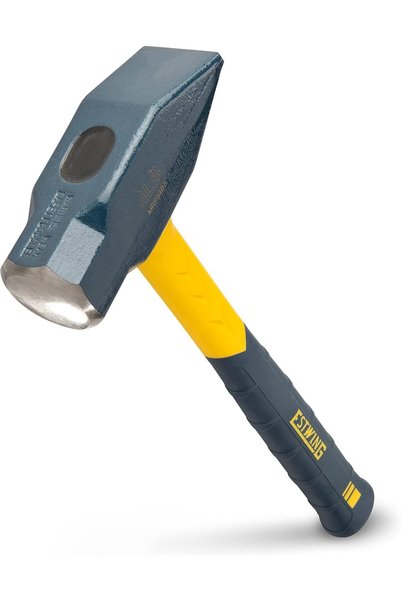 estwing Sure Strike Blacksmith's Hammer - 1890ml Metalworking Tool with Fibreglass Handle & No-Slip