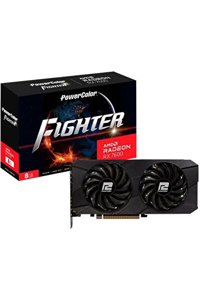 POWERCOLOR Radeon RX 7600 rev. 2.0 8GB GDDR6 Κάρτα Γραφικών Fighter Κωδικός: ...