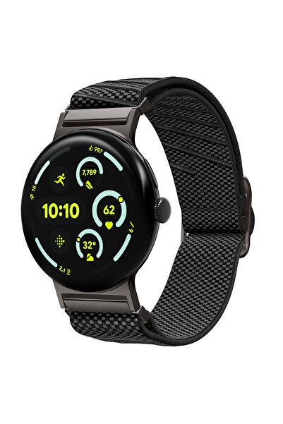 Spigen Curea din nailon Lite Fit X V2 pentru Google Pixel Watch 4/3 45mm, Negru