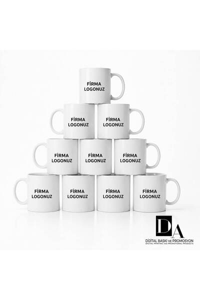 DA DİJİTAL 10’lu Firma Logolu Kupa Bardak Seti – Promosyon, Kurumsal Hediyeli...