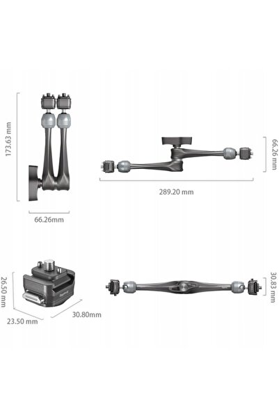 SmallRig H21 4489 - Braț magic, rozetă cu eliberare rapidă HawkLock, 27.9cm