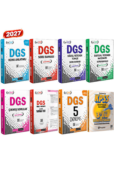 Pegem Akademi Yayıncılık 2027 DGS Kazandıran Set(Konu Anlatımı-Sözel Sayısal ...