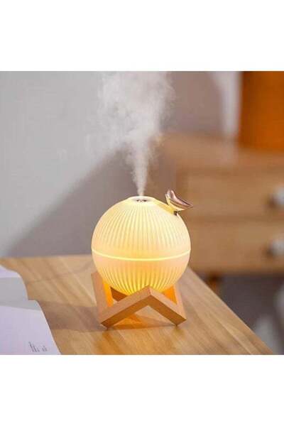 Generic Mini Moon Lamp Humidifier 330ml USB Ultrasonic Night Light with Wood ...