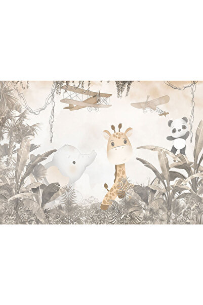 VIODESIGN Fototapet Copii, autoadeziv, Animale Ascunse, multicolor,200x300 cm...