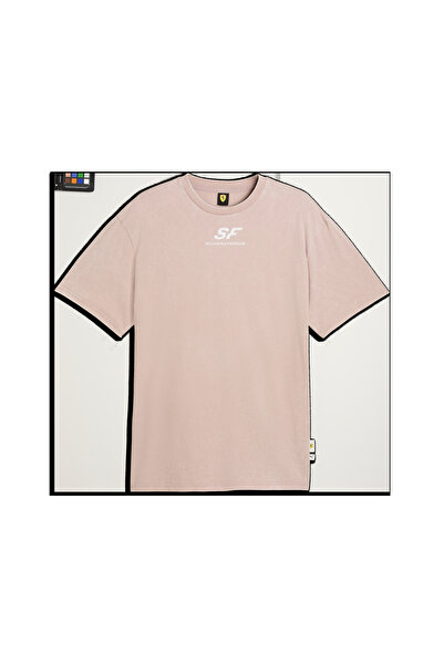 Puma Ferrari Car Graphic Tee Ii Rose Latte Pink Men's T-Shirt & Polo