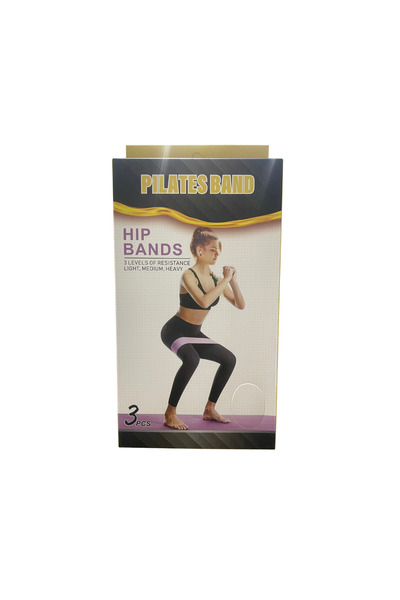 pilates board أحزمة مقاومة للورك (Hip Bands) بـ 3 قطع