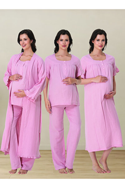 Generic Brand Venera Premium 4-Piece Maternity and Postpartum Pajama Set – Or...