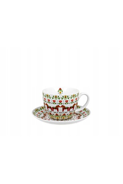 Duo Ceașcă jumbo cu farfurioară, model SCANDINAVIAN, 470 ml