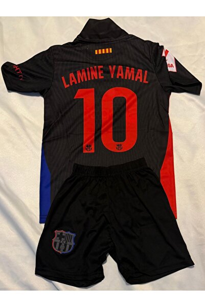 Forma Barcelona Lamine Yamal 10 Futbol Forması Siyah