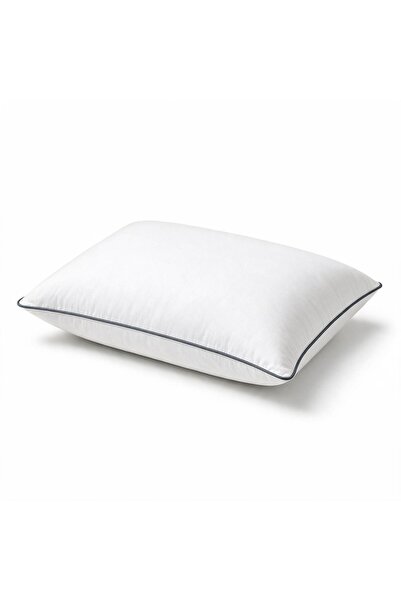 Binna Soft Eco Biyeli Yastık 50x70 cm 600 gr Boncuk Silikon Elyaf Dolgulu - Füme