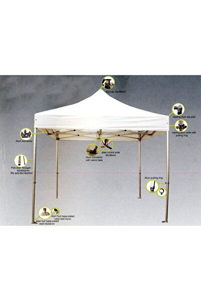 ESCAPE STAR Gazebo Επαγγελματικό 3x4,5 Ενισχυμένος Ιστός