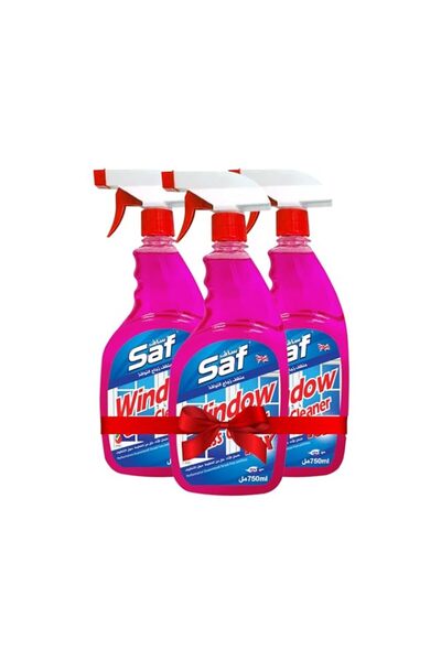 Generic Brand Saf Window & Glass Cleaner, Pink – 750 ml (Pack of 3) | Streak-...