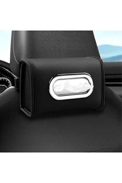 Generic Brand X spring Car Tissue Box Holder, Universal PU Leather Backseat O...