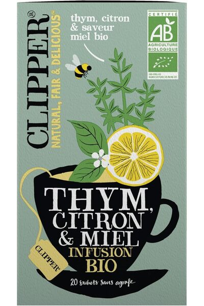 Clipper Thyme Lemon Honey Organic Herbal Tea